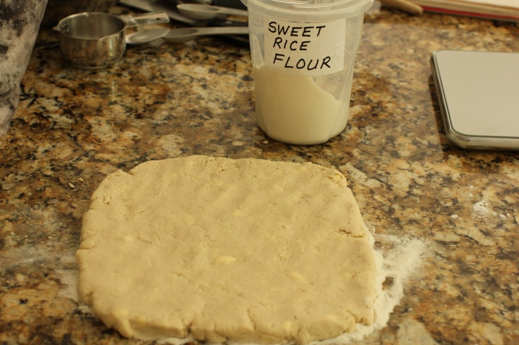 gluten free saskatoon cobbler dough