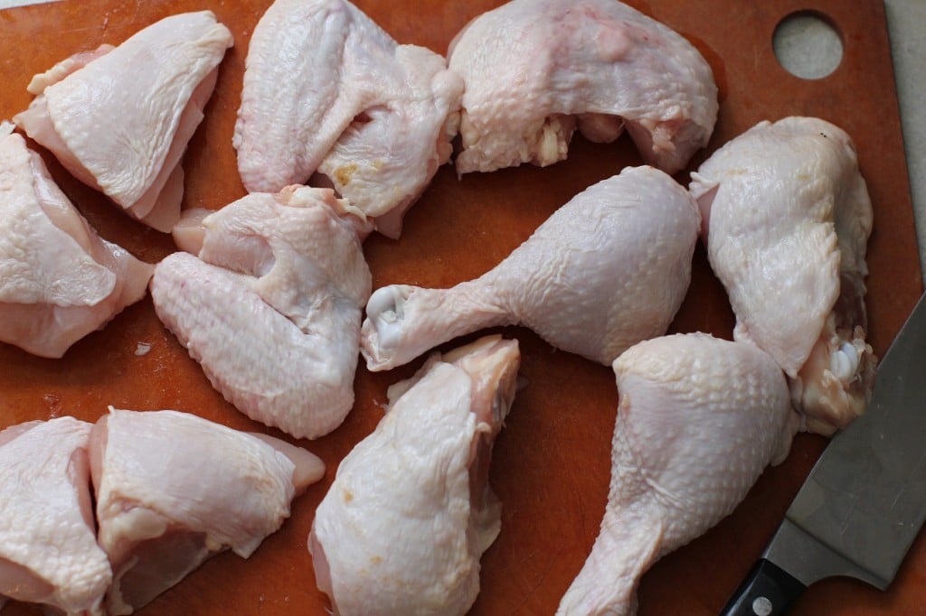 cut up the whole chicken