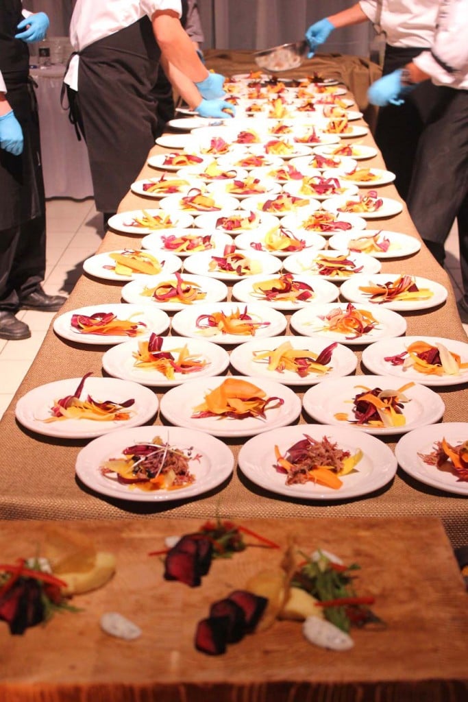 plating up at Feastival, 2015
