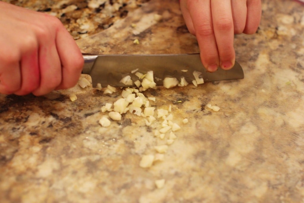 Mince the garlic