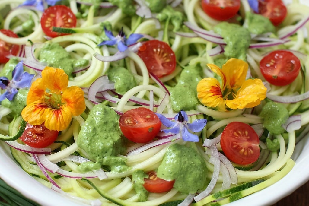 zucchini salad with herb vinaigrette
