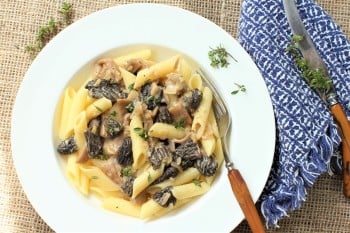 Pasta with Morel Mushrooms | Kitchen Frau