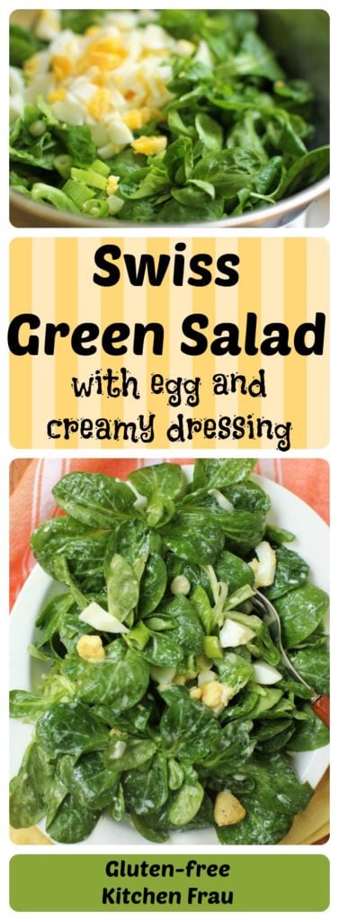 Swiss Green Salad - a delicious, robust fall salad