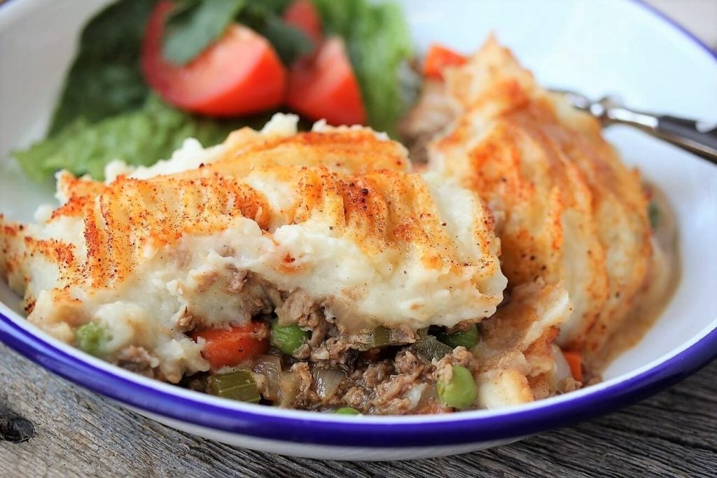 hot shepherd's pie is the best comfort food