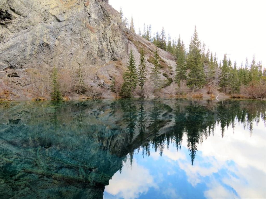 basic sandwich; Grassi Lakes reflections in Canmore