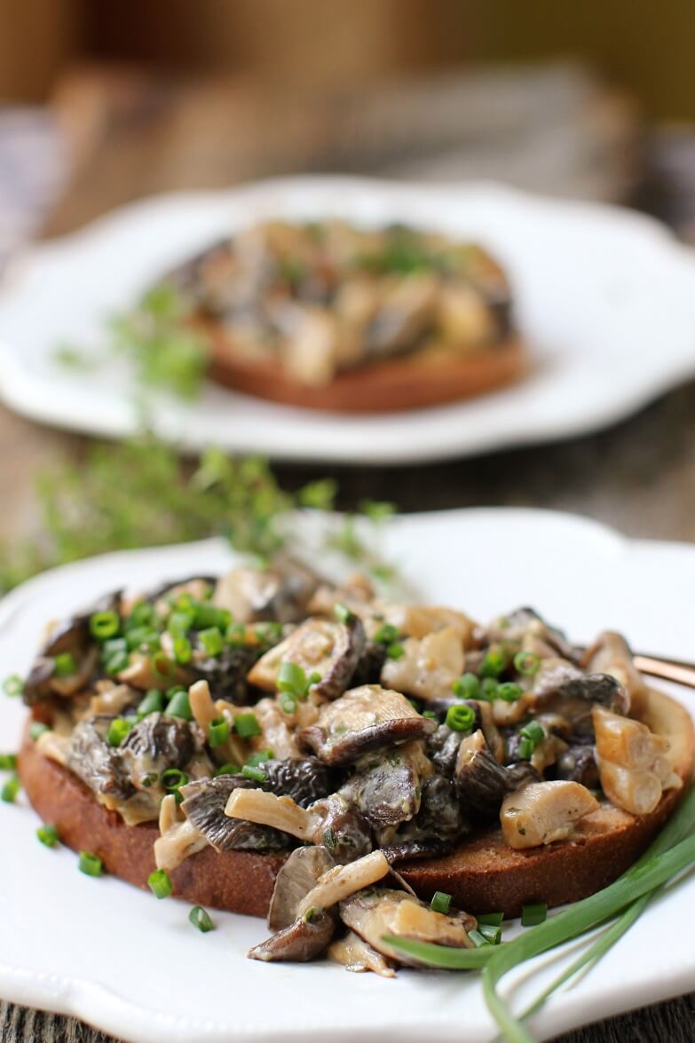 Creamy Mushrooms on Toast - a Simple Pleasure | Kitchen Frau