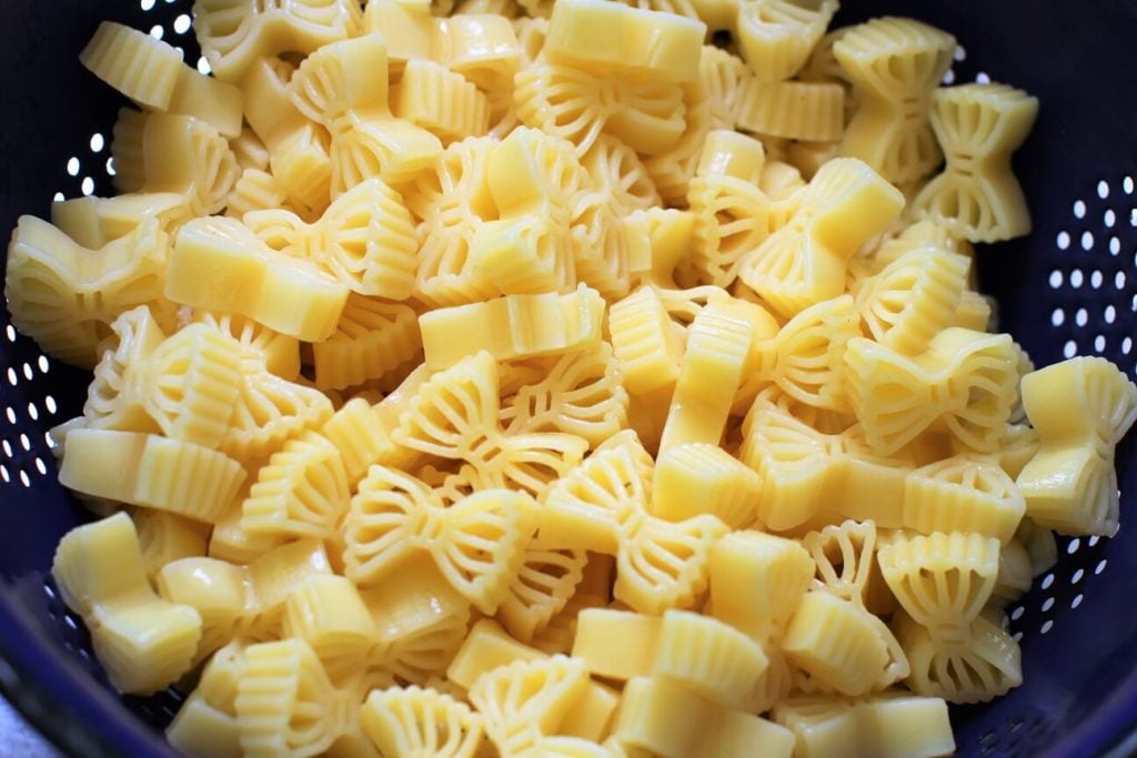 bowlful of bowtie pasta