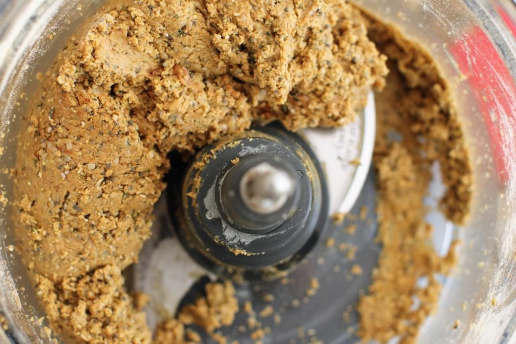 protein ball dough in food processor