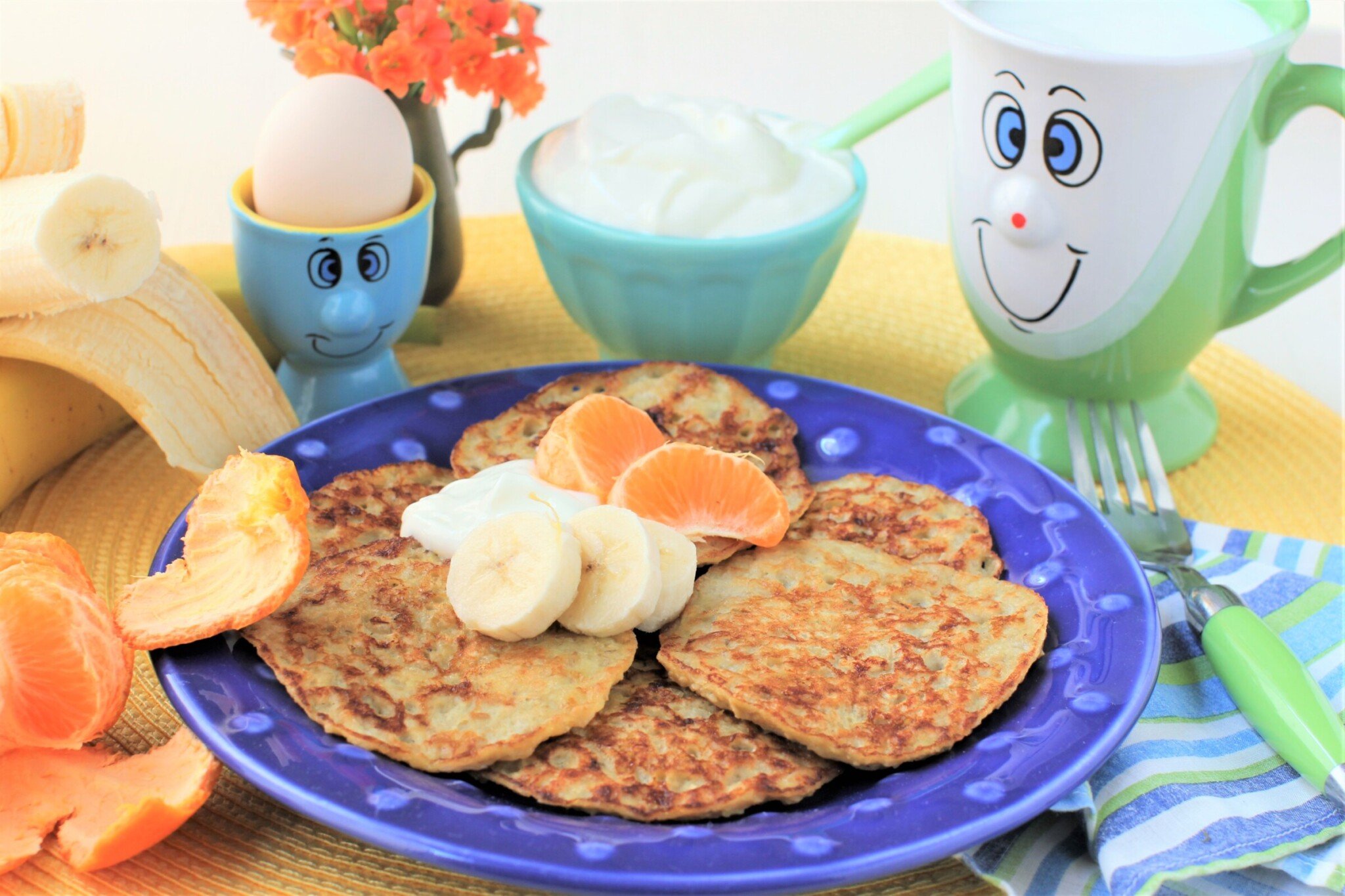 3Ingredient Banana Oat Pancakes Kitchen Frau