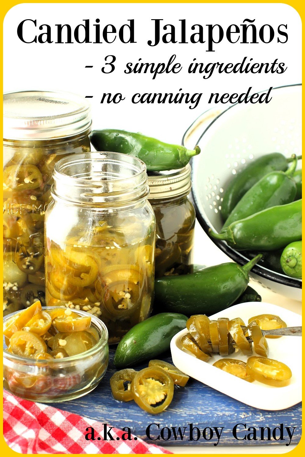Candied Jalapenos (Sweet Pickled Jalapeño Peppers) Kitchen Frau